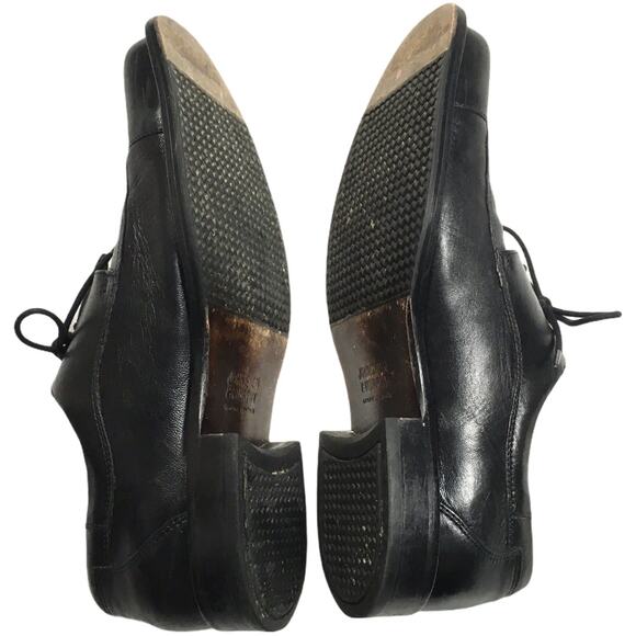 Johnston & Murphy Oxford Shoes Leather Black Men's 10 Dress‎ Shoe Business - Picture 3 of 14